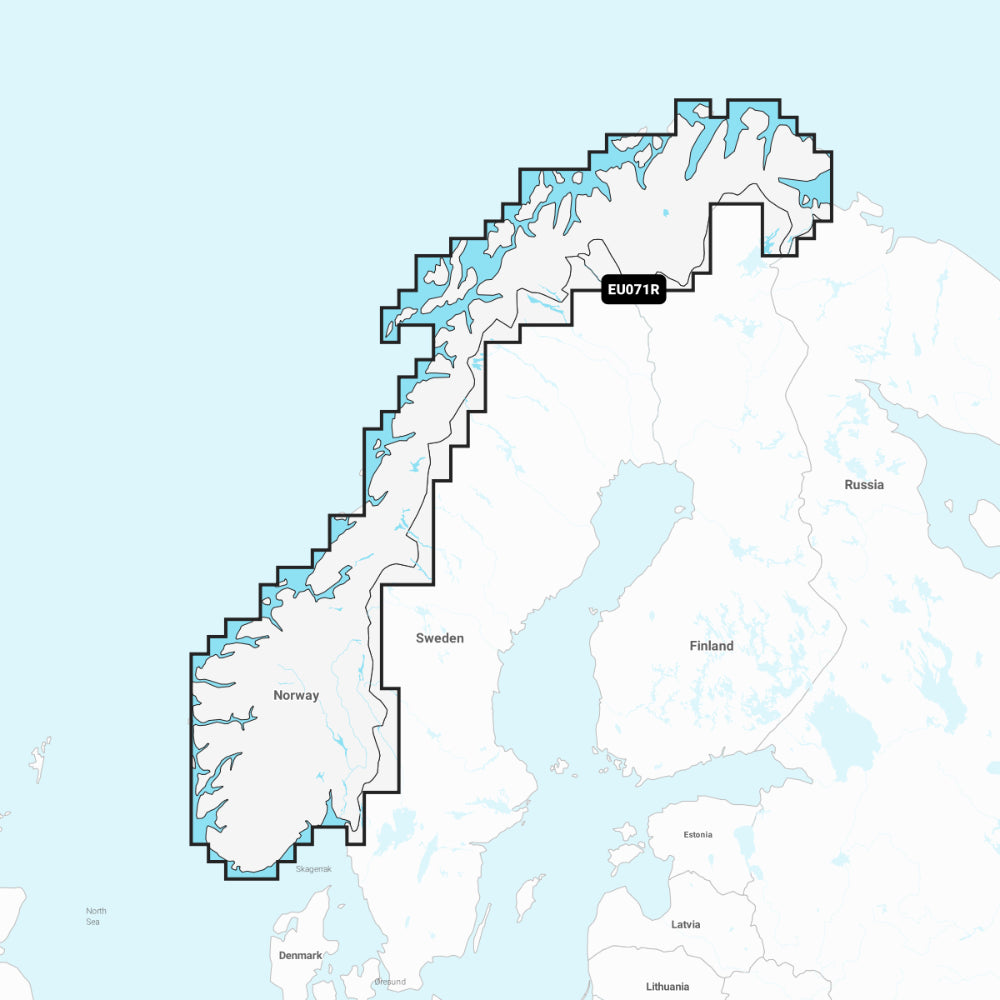 Garmin Navionics+ Chart: EU071R - Norway, Lakes & Rivers