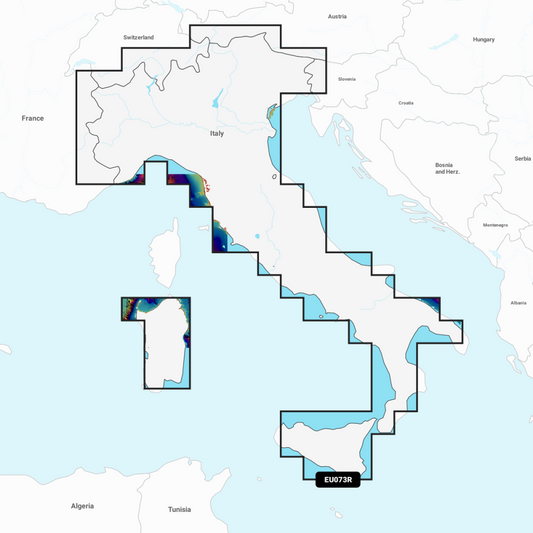 Garmin Navionics Vision+ Chart: EU073R - Italy, Lakes & Rivers