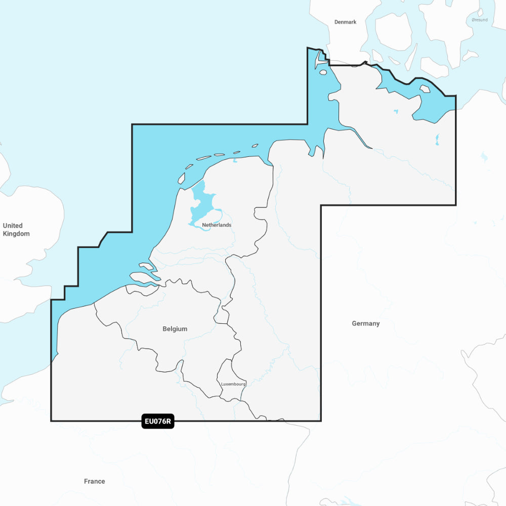 Garmin Navionics+ Chart: EU076R - Benelux & Germany, West