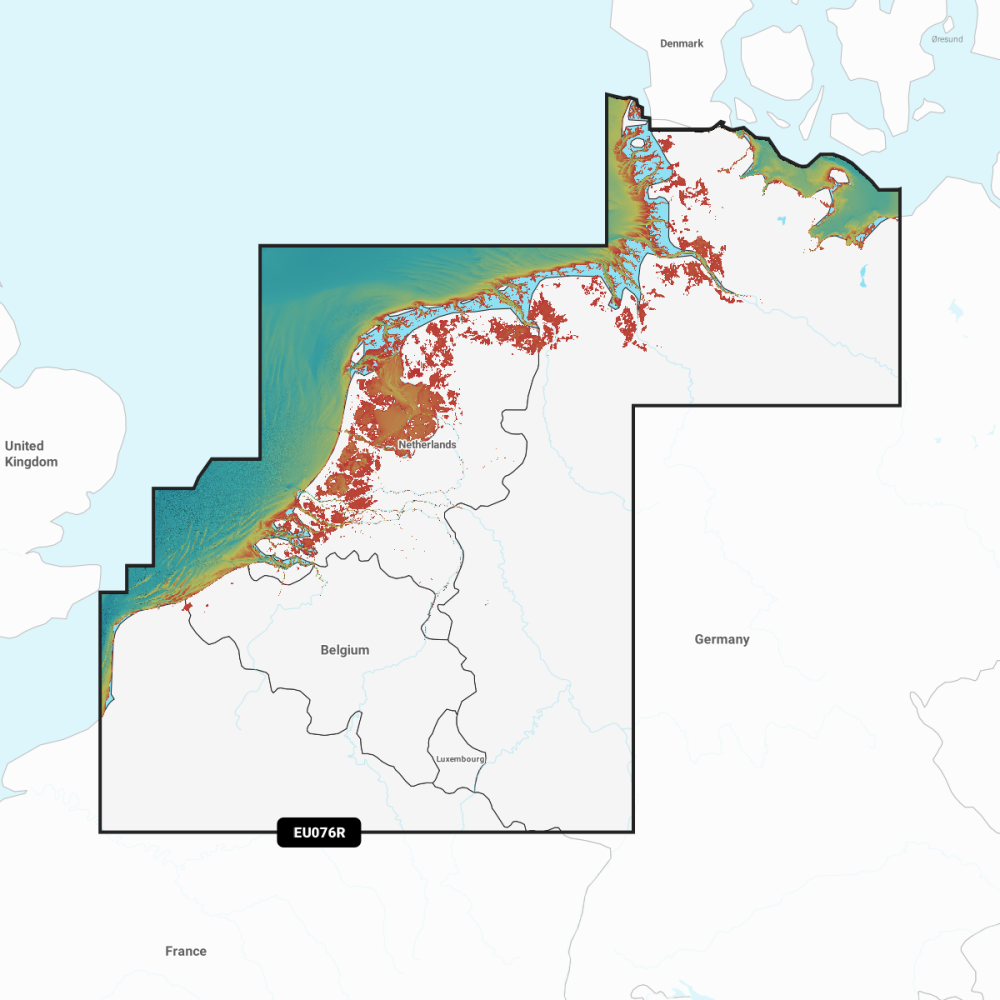 Garmin Navionics Vision+ Chart: EU076R - Benelux & Germany, West