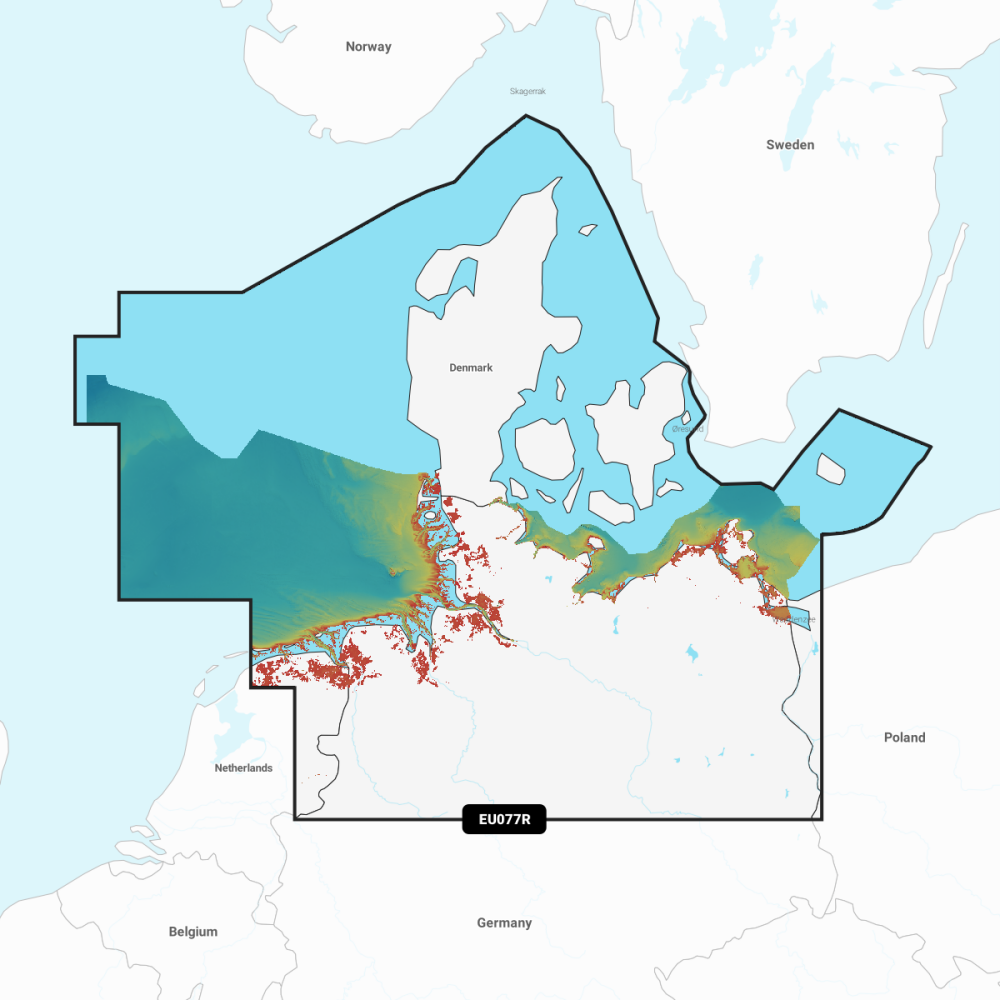 Garmin Navionics Vision+ Chart: EU077R - Denmark & Germany, North