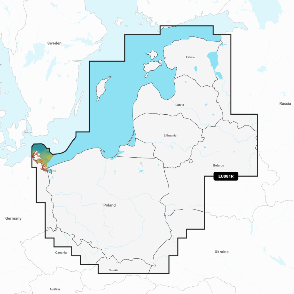 Garmin Navionics Vision+ Chart: EU081R - Baltic Sea, East Coast