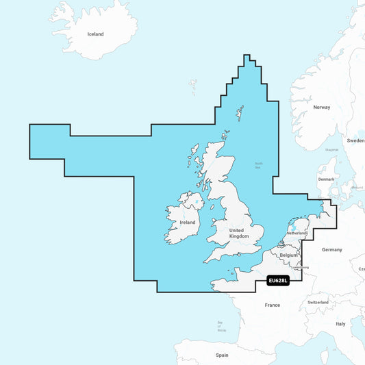 Garmin Navionics+ Chart: EU628L - U.K., Ireland & Holland