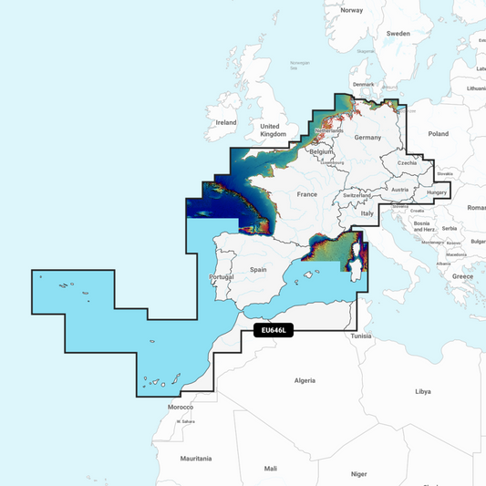 Garmin Navionics Vision+ Chart: EU646L - Europe, Central & West