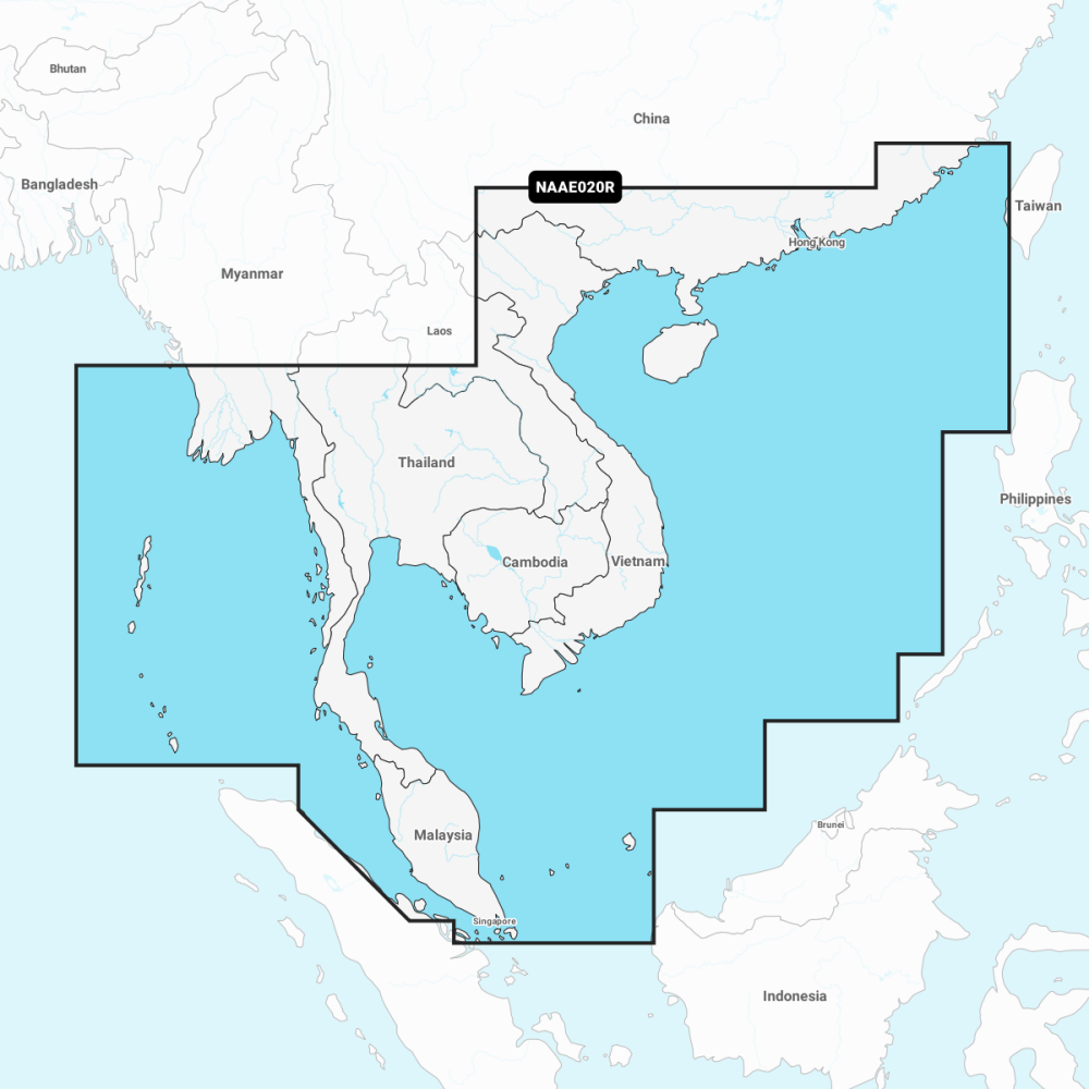 Navionics+ Regular Chart: AE020R -  South China & Andaman Seas