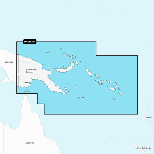 Navionics+ Regular Chart: AE025R -  Papua New Guinea & Solomon Isl.