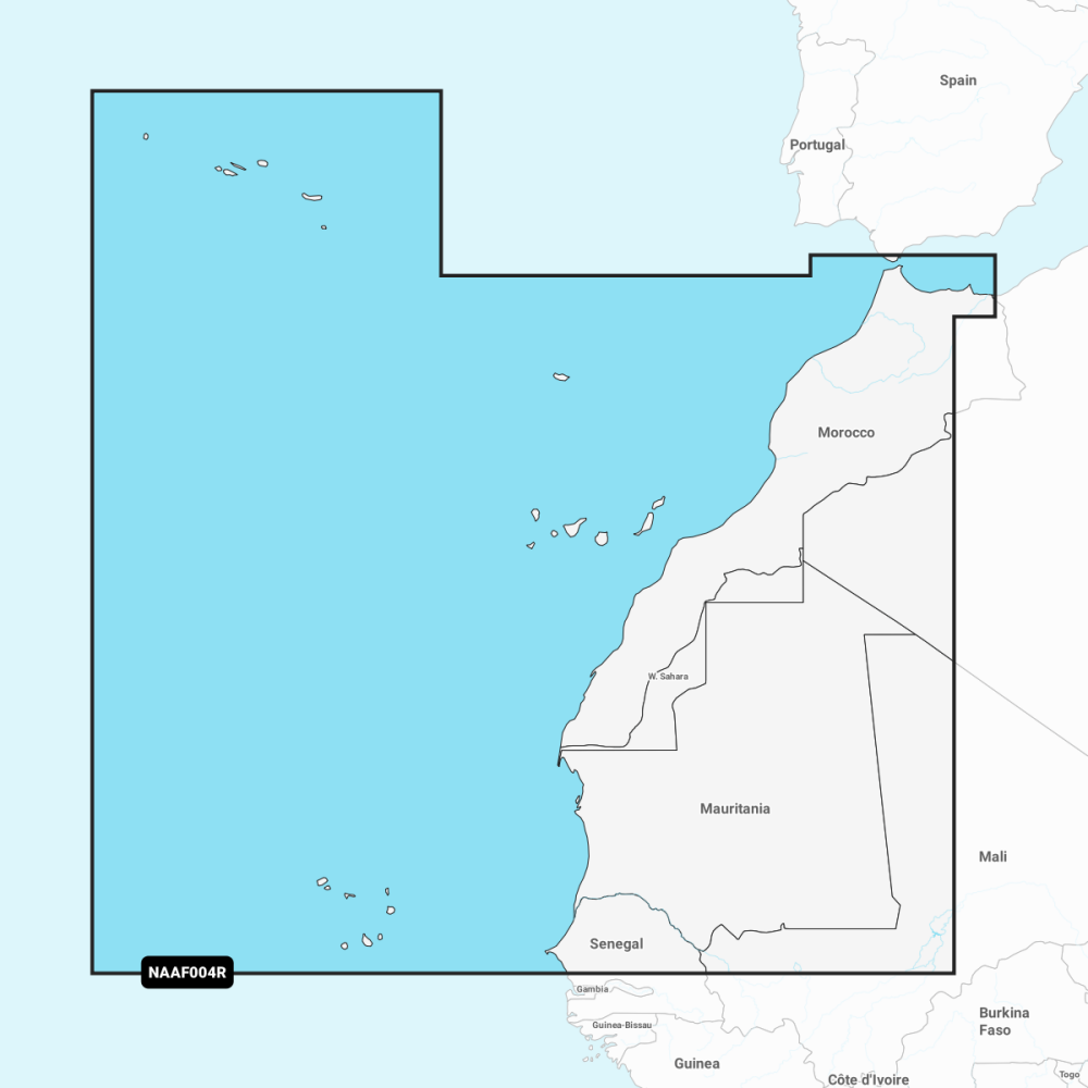 Navionics+ Regular Chart: AF004R -  Africa, Northwest