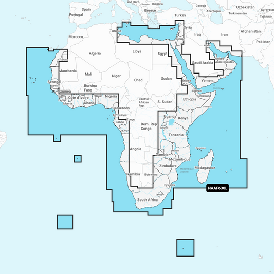 Navionics+ Large Chart: AF630L -  Africa & Middle East