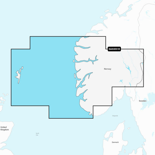 Navionics+ Regular Chart: EU051R -  Norway, Lista to Sognefjord