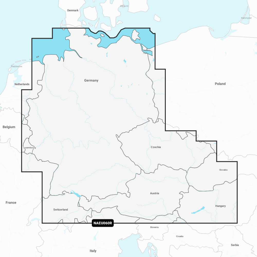 Navionics+ Regular Chart: EU060R -  Germany, Lakes & Rivers