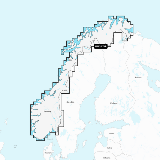 Navionics+ Regular Chart: EU071R -  Norway, Lakes & Rivers