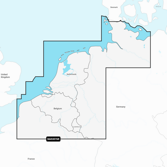 Navionics+ Regular Chart: EU076R -  Benelux & Germany, West