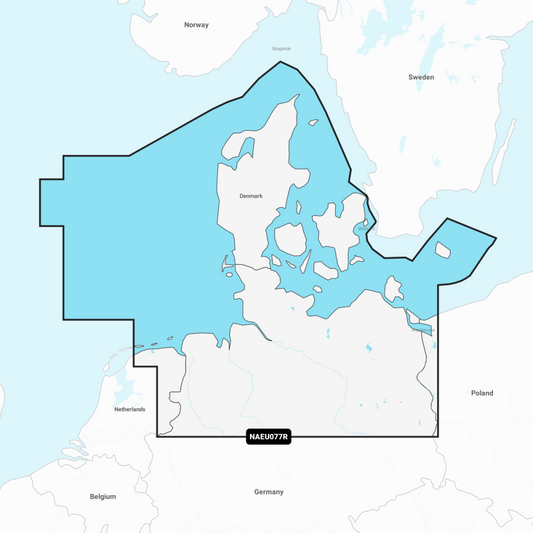 Navionics+ Regular Chart: EU077R -  Denmark & Germany, North