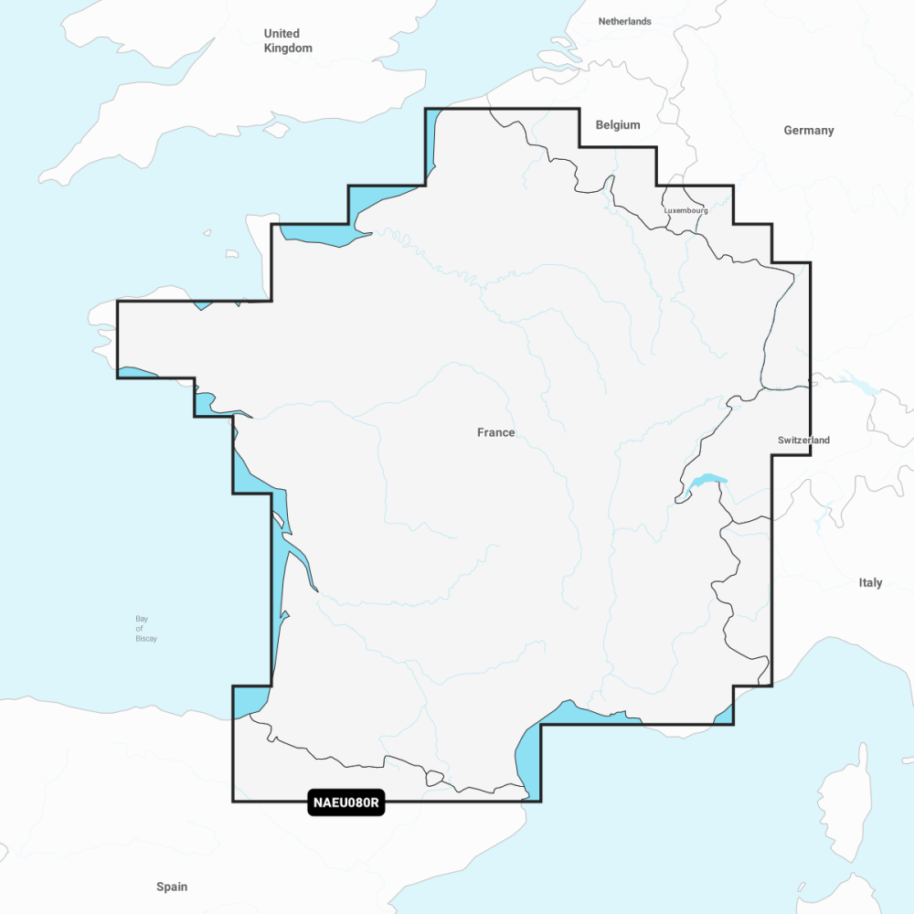 Navionics+ Regular Chart: EU080R -  France, Lakes & Rivers