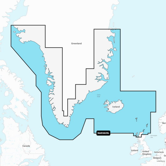 Navionics+ Large Chart: EU620L -  Greenland & Iceland