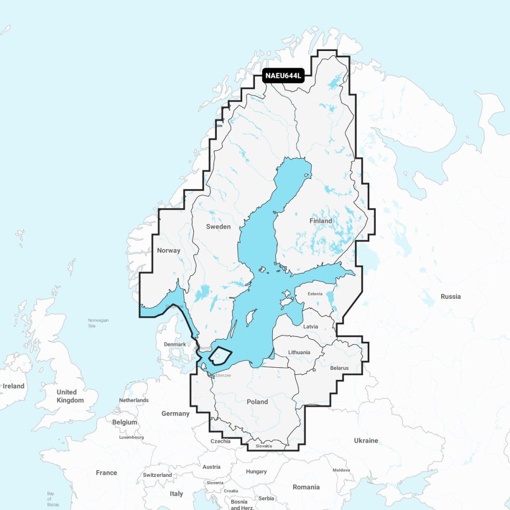 Navionics+ Large Chart: EU644L -  Baltic Sea