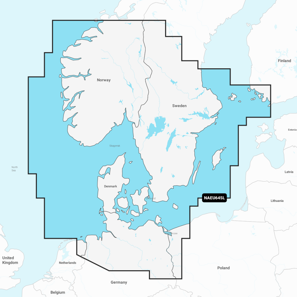 Navionics+ Large Chart: EU645L -  Skagerrak & Kattegat