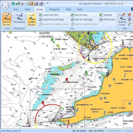 Navionics Navigation Planner