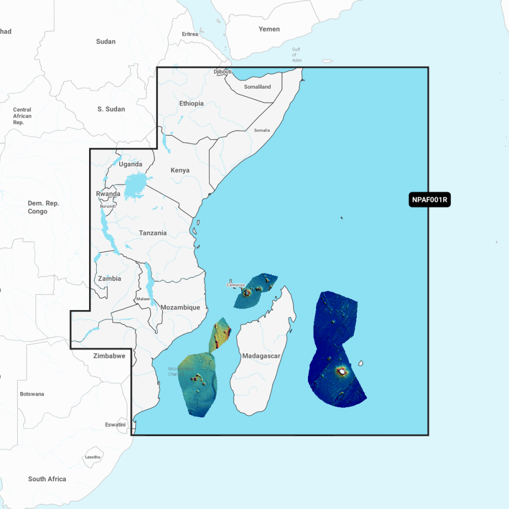 Navionics Platinum+ Regular Chart: AF001R -  Africa, East