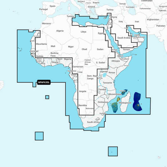 Navionics Platinum+ Large Chart: AF630L -  Africa & Middle East