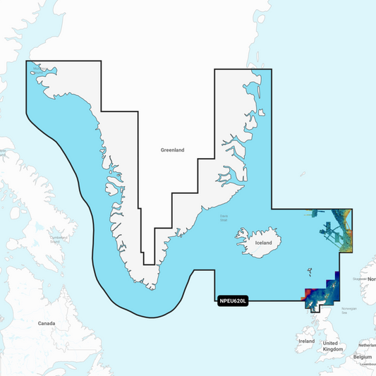 Navionics Platinum+ Large Chart: EU620L -  Greenland & Iceland