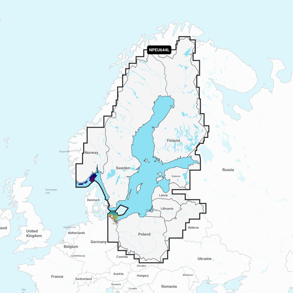 Navionics Platinum+ Large Chart: EU644L -  Baltic Sea