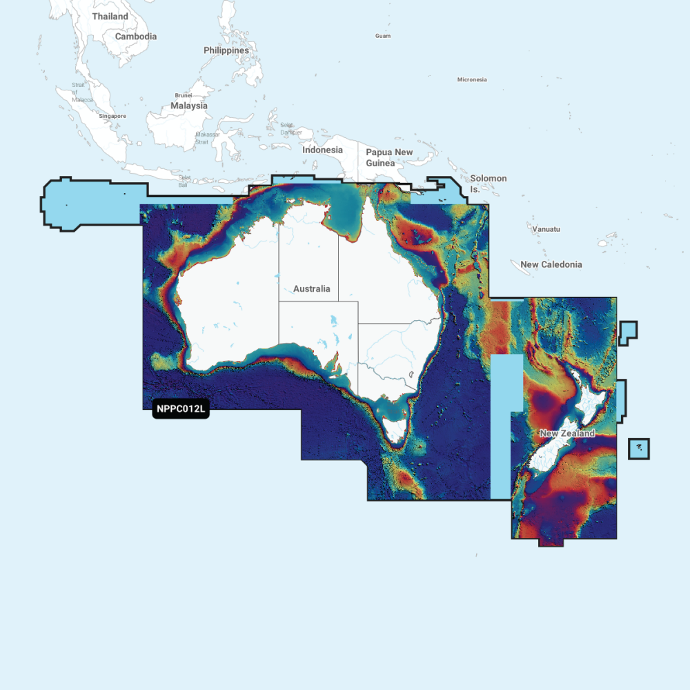 Navionics Platinum+ Large Chart: PC012L -  Australia & New Zealand