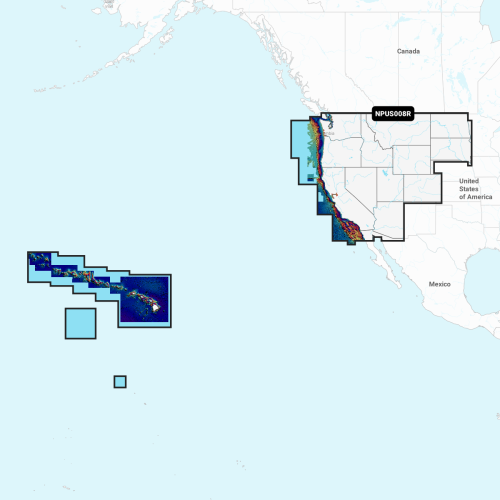 Navionics Platinum+ Regular Chart: US008R -  US West