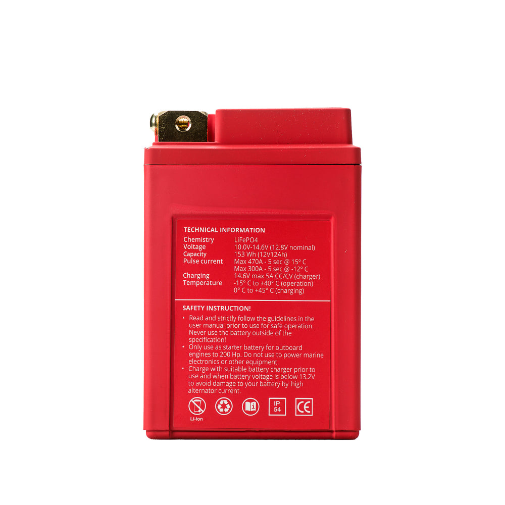 Rebelcell Start Lithium Battery - 12V 12Ah 153Wh