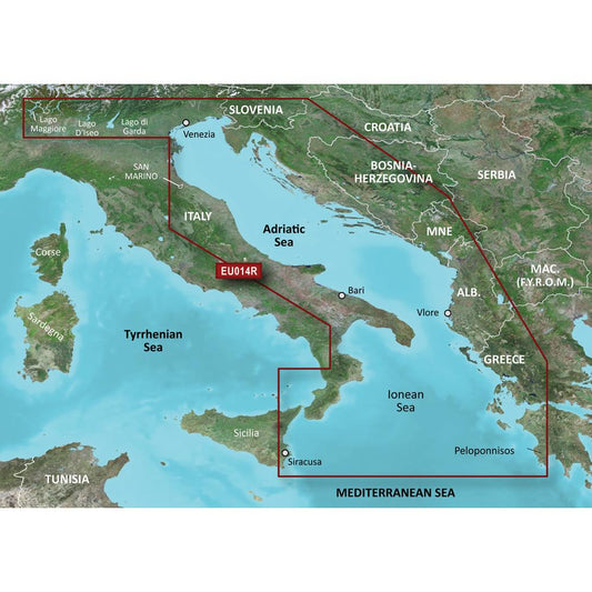 Garmin BlueChart G3 Vision Regular Area - VEU014R Italy, Adriatic Sea