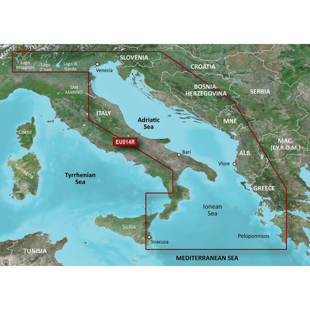 Garmin BlueChart G3 Regular Area - HXEU014R Italy, Adriatic Sea