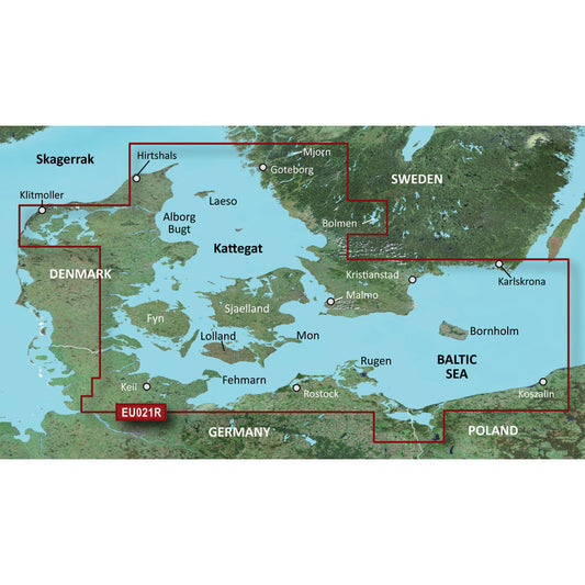 Garmin BlueChart G3 Vision Regular Area - VEU021R Denmark East & Sweden Southeast