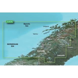 Garmin BlueChart G3 Regular Area - HXEU053R Trondheim-Tromso