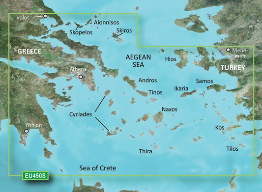 Garmin BlueChart G3 Vision Small  Area - VEU450S - Athens & Cyclades