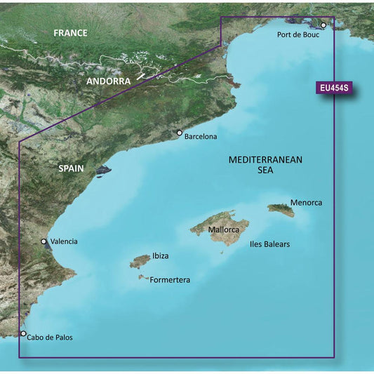 Garmin BlueChart G3 Vision Small Area - VEU454S - Barcelona & Valencia