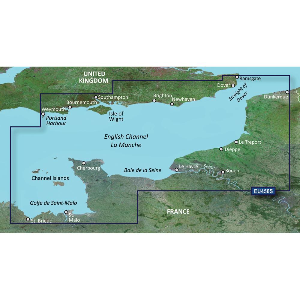 Garmin BlueChart G3 Vision Small Area - VEU456S - English Channel, Central-East