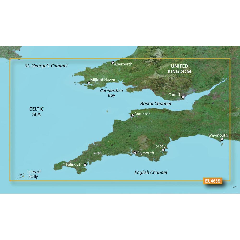 Garmin BlueChart G3 Vision Small Area - VEU463S - Bristol Channel & England S/W