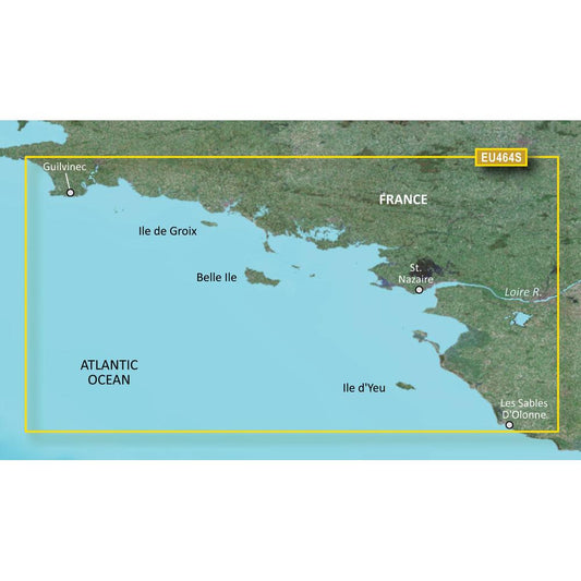 Garmin BlueChart G3 Vision Small Area - VEU464S - Penmarch - Les Sables d'Olonne