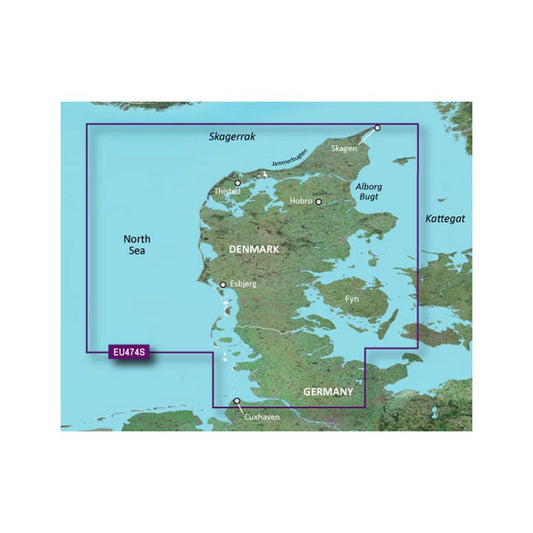 Garmin BlueChart G3 Vision Small Area - VEU474S - Northern Denmark & the Eider