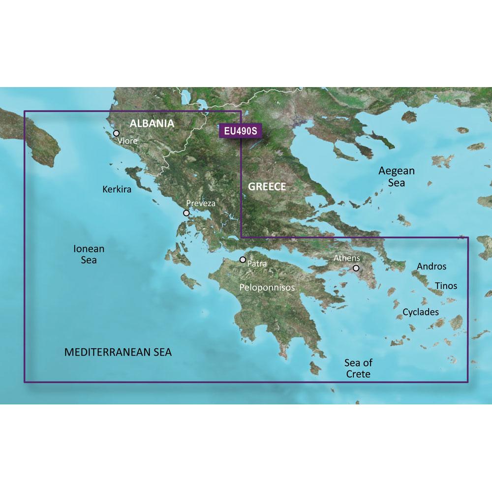 Garmin BlueChart G3 Vision Small Area - VEU490S - Greece West Coast & Athens