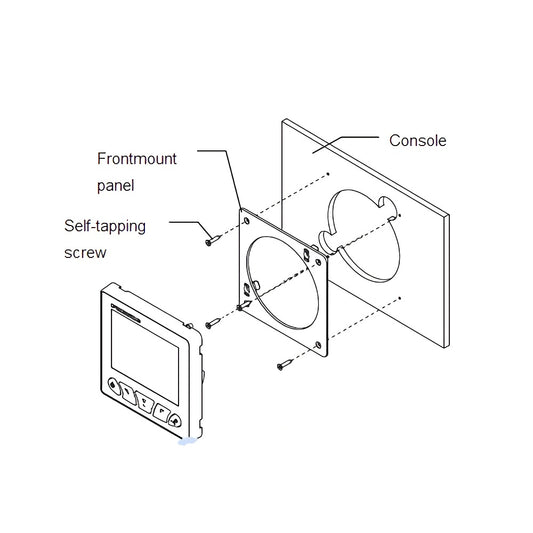 Furuno OP26-29 Front Mount Kit for FI-70 Instrument Display